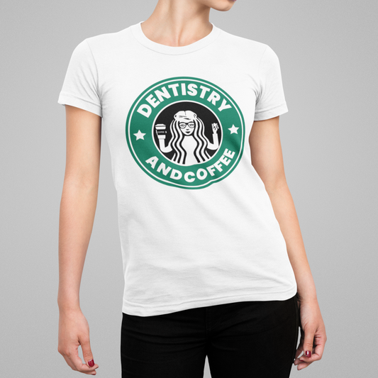 Playera Dentist love coffe